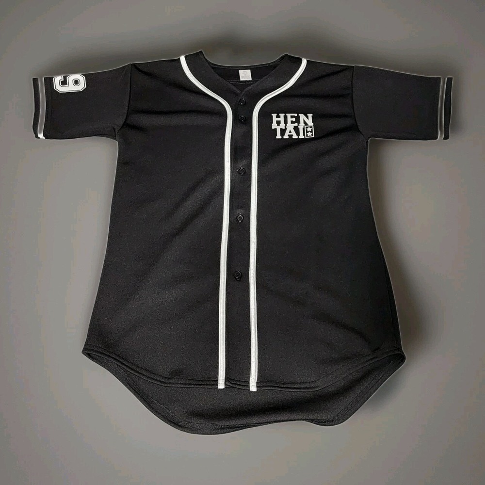 Creators Guild Hentai 69 Baseball Jersey Size Medium Black